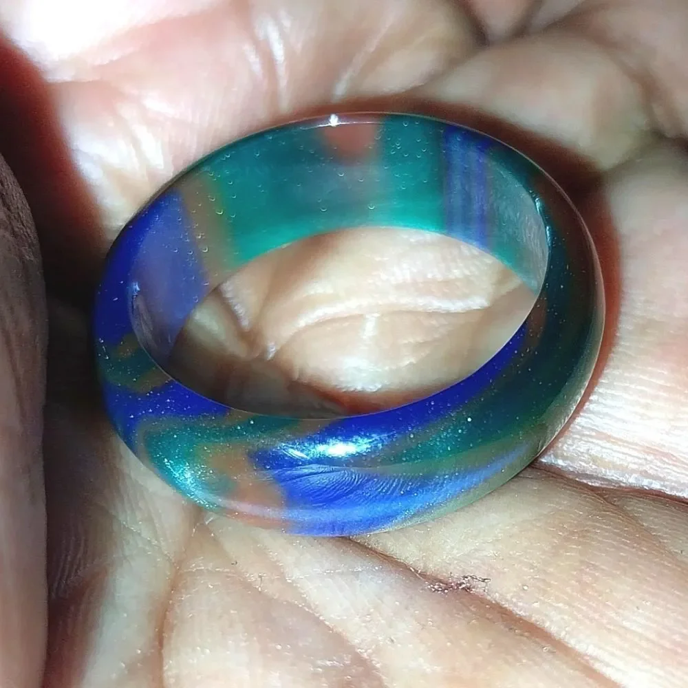 Multicolor Resin Ring sz 10